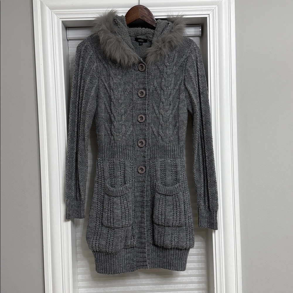 Wool sweater jacket